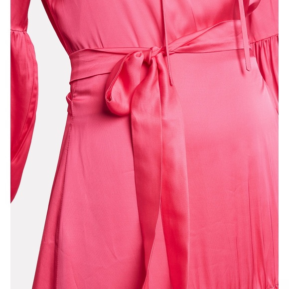 NWT Munthe Helmut Satin Wrap Dress - Picture 3 of 11